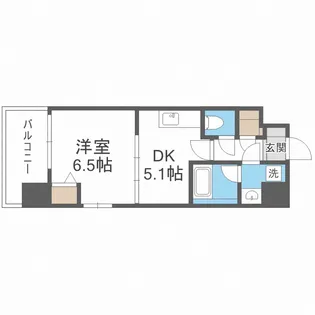 LA DOUCEUR天王寺【4階】の間取り