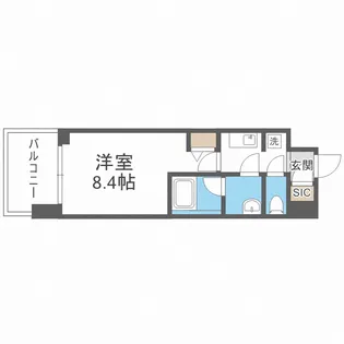 La Douceur天王寺【7階】の間取り