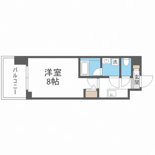 LA DOUCEUR天王寺【7階】の間取り