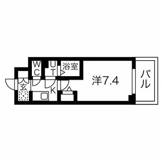 ファステート難波デラックス【7階】の間取り