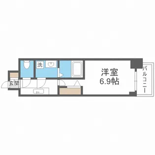 ファステート難波デラックス【15階】の間取り
