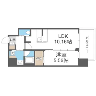 プレジオ西中島ASIAN【10階】の間取り