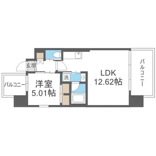 プレジオ三国EURO【3階】の間取り