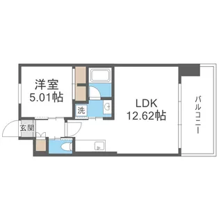 プレジオ三国EURO【4階】の間取り