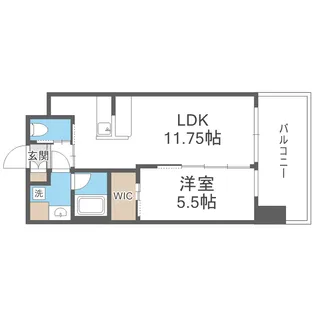 プレジオ三国EURO【2階】の間取り