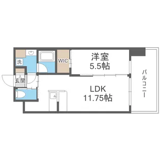 プレジオ三国EURO【5階】の間取り