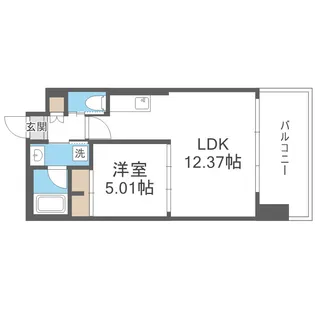 プレジオ三国EURO【8階】の間取り