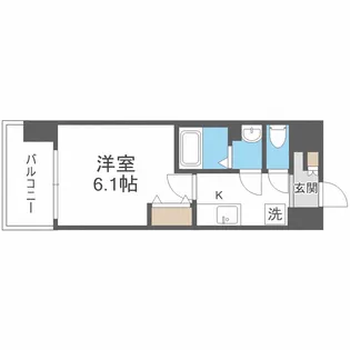 Vita弁天町【8階】の間取り