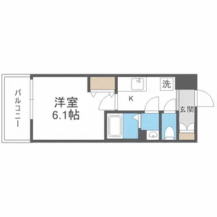 Vita弁天町【10階】の間取り