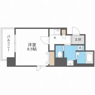 ルクレ西長堀【11階】の間取り