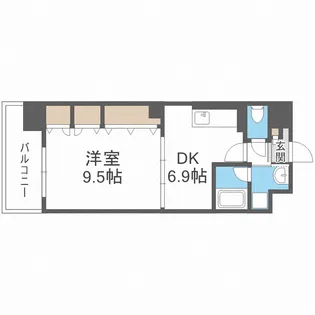 レジディア城北公園通【3階】の間取り