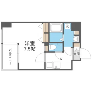 レジディア江戸堀【9階】の間取り