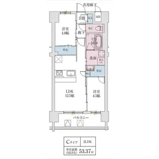 スプランディッド城東関目【9階】の間取り