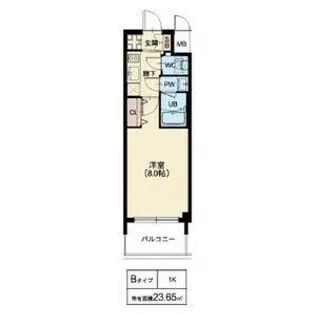 スプランディッド十三本町【3階】の間取り