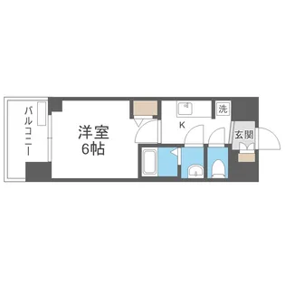 プレサンス大正エミナンス【6階】の間取り