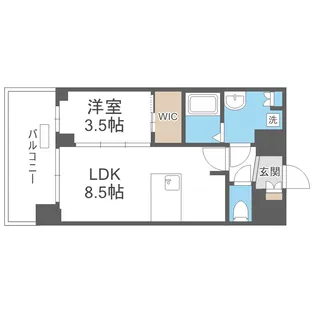 プレサンス大正エミナンス【12階】の間取り