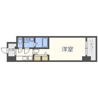 セイル淀屋橋【12階】の間取り