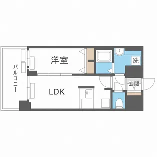 プレサンス京町堀ノース【12階】の間取り