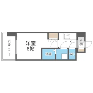 エスリードレジデンス大阪ザ・クラス【10階】の間取り