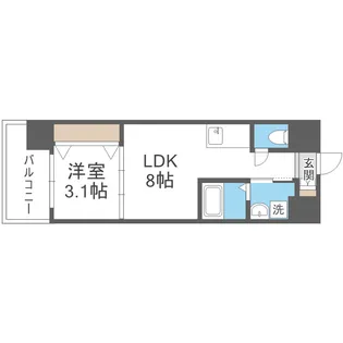 セオリー大阪ハーバーDOOR 【2階】の間取り