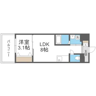 セオリー大阪ハーバーDOOR 【5階】の間取り