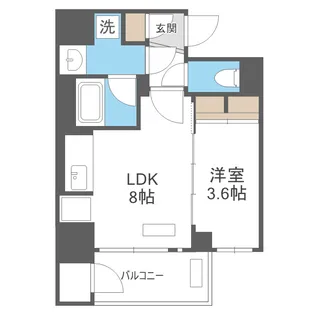プレサンス ロジェ 天王寺真田山公園【7階】の間取り