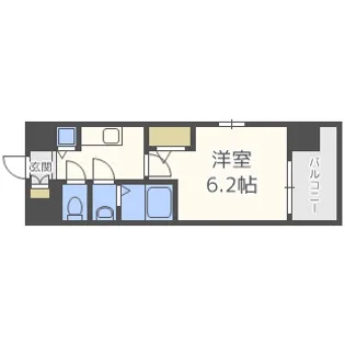 エスリード中之島SOUTH【11階】の間取り