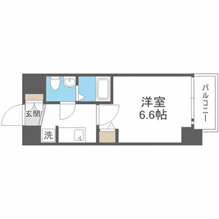 ワールドアイ阿波座WEST【7階】の間取り