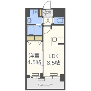 プレサンス高津公園ディオ【11階】の間取り