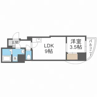 SERENiTE堺筋本町SUD【8階】の間取り