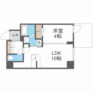La Douceur谷町【2階】の間取り
