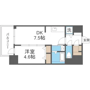 BLAU本町東【12階】の間取り