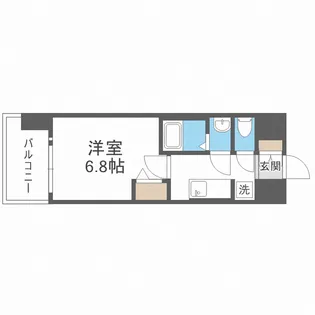 アドバンス大阪ヴェンティ【13階】の間取り