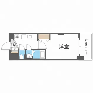 Luxe新大阪α【8階】の間取り