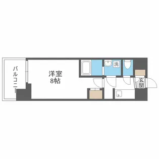 RIDGE姫島【4階】の間取り