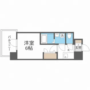 エスリードレジデンス大阪WEST【9階】の間取り