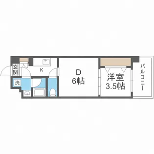 ファステート大阪マジョリティ【4階】の間取り