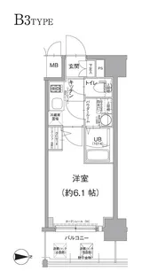 エスリード南森町ラグシス【7階】の間取り