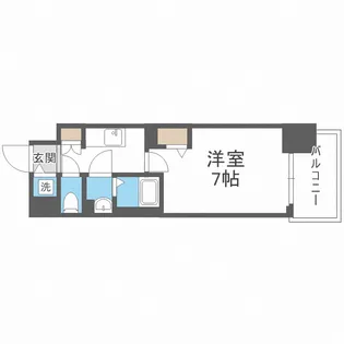 ファーストフィオーレ新梅田【4階】の間取り