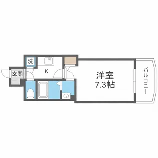 プラ・ディオ新深江【5階】の間取り