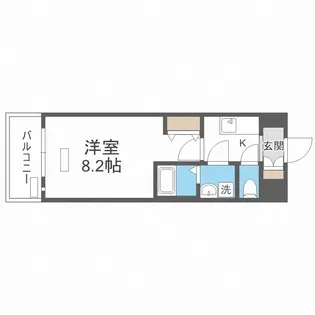 セオリー大阪パーチェ【9階】の間取り