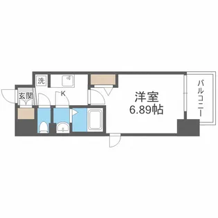 フォーリアライズ難波南レーヴ【11階】の間取り