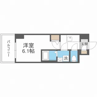 エスリードレジデンス大阪弁天町【7階】の間取り