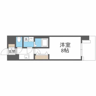 ワールドアイ難波南ポルタ【3階】の間取り