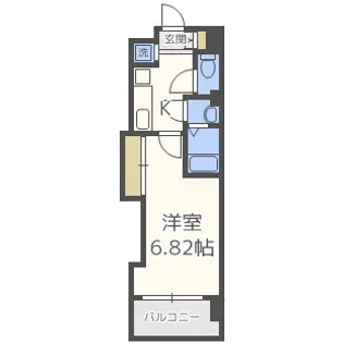 Luxe難波西Ⅲ【6階】の間取り
