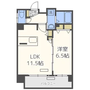 プレサンス難波セレクト【11階】の間取り