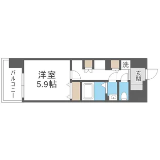 ジオエント福島野田レジデンス【4階】の間取り