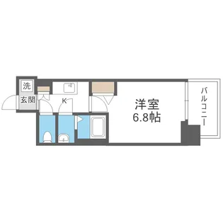 フォーリアライズ天王寺ヴァロール【7階】の間取り
