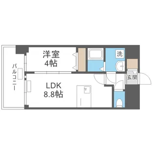 プレサンス長田レジェール【10階】の間取り