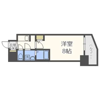 サムティ姫島LIBERLE【8階】の間取り